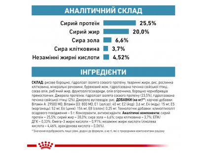 Фото 6 -  ветеринарные корма Royal Canin HYPOALLERGENIC DR25 (ГИПОАЛЛЕРГЕННЫЙ) сухой лечебный корм для кошек от 1 года