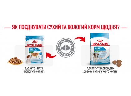 Фото 11 -  вологий корм (консерви) Royal Canin MINI PUPPY вологий корм для цуценят дрібних порід від 2 до 10 місяців