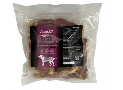 Фото - лакомства AnimAll Snack лакомство для собак, УШИ КРОЛИКА С МЯСОМ УТКИ