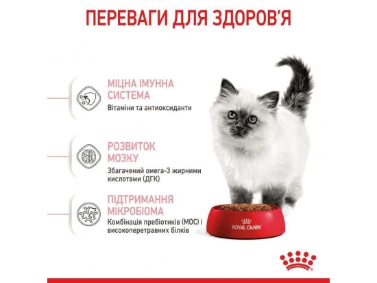 Фото 4 -  сухий корм Royal Canin KITTEN (КІТТЕН) корм для кошенят до 12 місяців