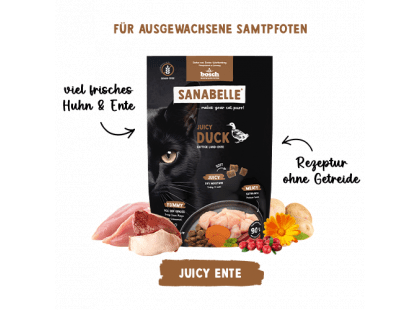Фото 2 -  Категории Bosch Sanabelle Juicy Duck беззерновой мягкий корм для кошек УТКА