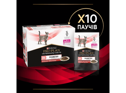 Фото - Purina Pro Plan (Пурина Про План) Veterinary Diets DM Diabetes Management Beef влажный лечебный корм для кошек c сахарным диабетом ГОВЯДИНА ветеринарные корма Purina Pro Plan (Пурина Про План) Veterinary Diets DM Diabetes Management Beef влажный лечебный корм для кошек c сахарным диабетом ГОВЯДИНА