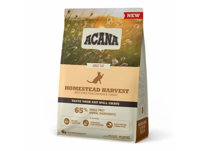 Фото 2 -  сухий корм Acana Homestead Harvest Cat корм для кішок КУРКА ТА ІНДИЧКА