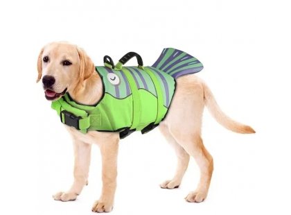 Фото - Fovis Derby Fish Design рятувальний жилет для собак, зелений рятувальні жилети Fovis Derby Fish Design рятувальний жилет для собак, зелений