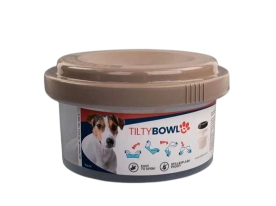 Фото - миски, поилки, фонтаны TILTY Bowl Миска непроливайка для собак, cream