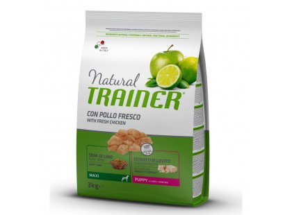 Фото - сухой корм Trainer Natural Puppy Maxi - корм для щенков крупных и гигантских пород с курицей и индейкой