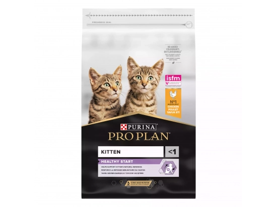 Фото - сухой корм Purina Pro Plan (Пурина Про План) Kitten Healthy Start сухой корм для котят до 12 месяцев КУРИЦА