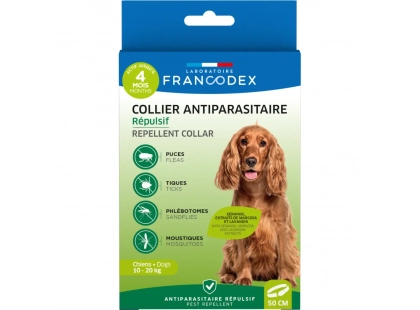 Фото 4 -  от блох и клещей Francodex Repellent Collar ошейник от блох и клещей с гераниолом для собак