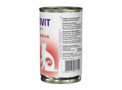 Фото 2 -  ветеринарні корми Kattovit Veterinary Niere Renal Drink лікувальний напій для котів із захворюваннями нирок КАЧКА