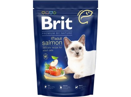 Фото - сухой корм Brit Premium Cat Adult Salmon сухой корм для кошек ЛОСОСЬ