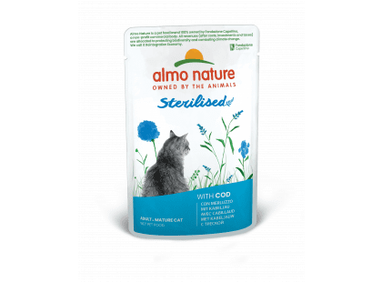 Фото - Almo Nature Holistic FUNCTIONAL STERILISED консерви для стерилізованих кішок ТРІСКА, 70 г вологий корм (консерви) Almo Nature Holistic FUNCTIONAL STERILISED консерви для стерилізованих кішок ТРІСКА, 70 г