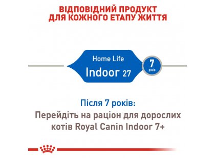 Фото - сухий корм Royal Canin INDOOR 27 (ІНДУР) сухий корм для дорослих кішок до 7 років