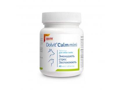 Фото 2 -  для нервової системи (від стресу) Dolfos (Дольфос) DOLVIT CALM (ДОЛВІТ КАЛМ) таблетки для зменшення стресу у собак та котів