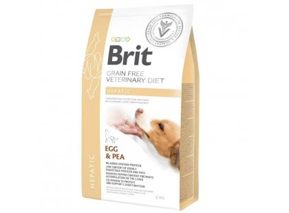 Фото - ветеринарные корма Brit Veterinary Diet Dog Grain Free Hepatic Egg & Pea беззерновой сухой корм для собак с заболеваниями печени ЯЙЦА и ГОРОХ