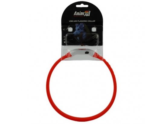 Фото - Animall USB Led Flashing Collar нашийник для собак з підзарядкою USB, червоний/зірки амуніція Animall USB Led Flashing Collar нашийник для собак з підзарядкою USB, червоний/зірки