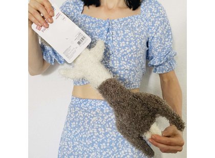Фото 4 -  іграшки GiGwi (Гігві) Plush Friendz ЗАЄЦЬ іграшка для собак шкурка з пищалкою, 47 см
