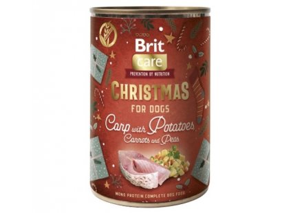 Фото - Brit Care Dog Monoprotein Carp, Potatoes, Carrots & Peas Рождественская консерва для собак КАРП и КАРТОФЕЛЬНЫЙ САЛАТ влажный корм (консервы) Brit Care Dog Monoprotein Carp, Potatoes, Carrots & Peas Рождественская консерва для собак КАРП и КАРТОФЕЛЬНЫЙ САЛАТ