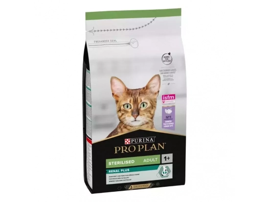 Фото - сухой корм Purina Pro Plan (Пурина Про План) Renal Plus Sterilised Adult Turkey cухой корм для стерилизованных кошек ИНДЕЙКА