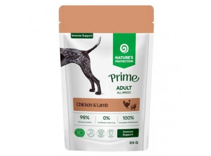 Фото 2 -  вологий корм (консерви) Natures Protection Prime Immunity Support Adult Chicken & Lamb вологий корм для імунітету собак КУРКА та ЯГНЯ