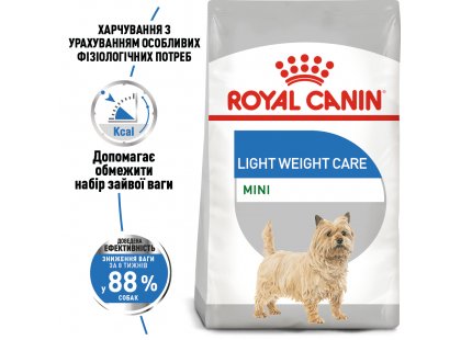 Фото 6 -  сухой корм Royal Canin MINI LIGHT WEIGHT CARE корм для собак мелких пород малоактивных и склонных к ожирению (до 10 кг)