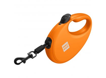 Фото 2 -  рулетки WAUDOG R-leash поводок рулетка с контейнером для пакетов, светоотражающая лента, оранжевый