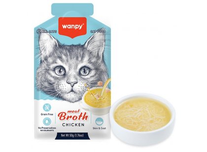 Фото - Wanpy Meat Broths Chicken суп для кошек КУРИЦА влажный корм (консервы) Wanpy Meat Broths Chicken суп для кошек КУРИЦА