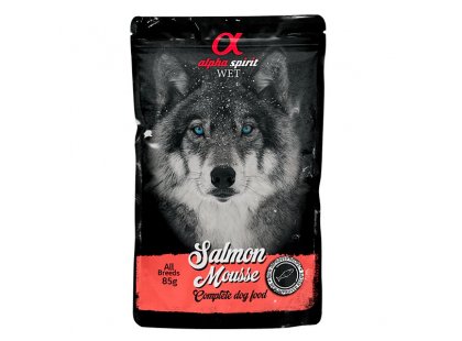 Фото - Alpha Spirit Salmon Mousse беззерновой влажный корм для собак ЛОСОСЬ влажный корм (консервы) Alpha Spirit Salmon Mousse беззерновой влажный корм для собак ЛОСОСЬ