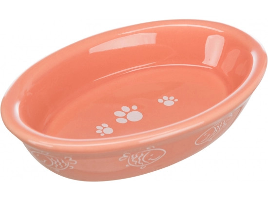 Фото - миски, поилки, фонтаны Trixie Cat Ceramic Bowl - Миска керамическая овальная (24495)