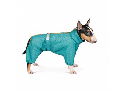 Фото 2 -  одежда Pet Fashion Rain комбинезон-дождевик для собак, бирюзовый
