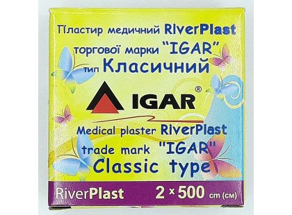 Фото 4 -  перев'язувальні матеріали Igar RiverPlast пластир медичний класичний