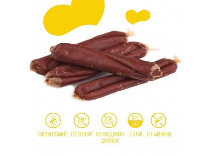 Фото 5 -  ласощі Mavsy Dried Duck Sausage ласощі сосиски для собак КАЧКА