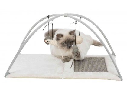 Фото 4 -  когтеточки, с домиками Trixie Mat Когтеточка для кошки с игрушками