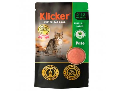 Фото - Klicker Kitten Lamb Pate влажный корм для котят, ЯГНЕНОК, паштет влажный корм (консервы) Klicker Kitten Lamb Pate влажный корм для котят, ЯГНЕНОК, паштет