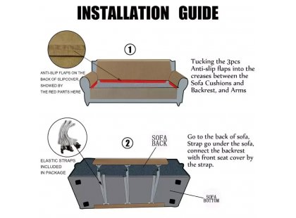 Фото 2 -  лежаки, матраси, килимки та будиночки Senful Modern Sofa Cover водонепроникний чохол на диван, бежевий