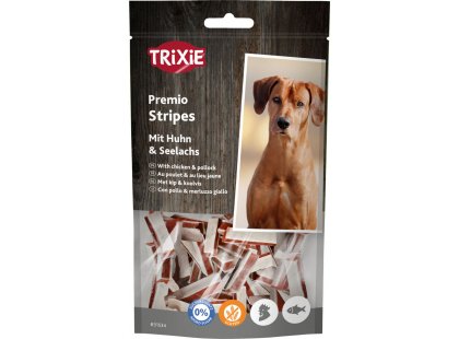 Фото - Trixie Premio Fish Chicken Stripes лакомства для собак ПОЛОСКИ ИЗ КУРИЦЫ И МИНТАЯ лакомства Trixie Premio Fish Chicken Stripes лакомства для собак ПОЛОСКИ ИЗ КУРИЦЫ И МИНТАЯ
