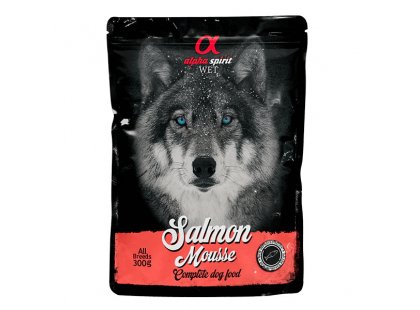 Фото 2 -  влажный корм (консервы) Alpha Spirit Salmon Mousse беззерновой влажный корм для собак ЛОСОСЬ