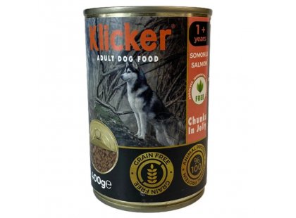 Фото - Klicker Dog Salmon Jelly влажный корм для собак, кусочки в желе ЛОСОСЬ влажный корм (консервы) Klicker Dog Salmon Jelly влажный корм для собак, кусочки в желе ЛОСОСЬ