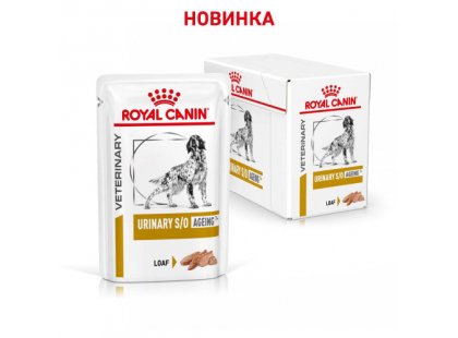 Фото 2 -  ветеринарные корма Royal Canin URINARY S/O AGEING 7+ лечебный влажный корм для пожилых собак старше 7 лет