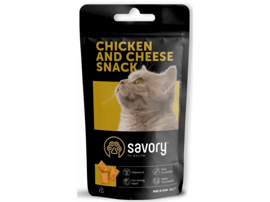 Фото - ласощі Savory (Сейворі) CATS SNACKS PILLOWS GOURMAND WITH CHICKEN AND CHEESE ласощі для котів, подушечки з куркою та сиром