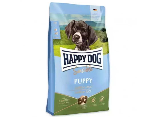 Фото - сухий корм Happy Dog BABY LAMB & RICE корм для цуценят з чутливим травленням від 4-х тижнів, ЯГНЯ та РИС