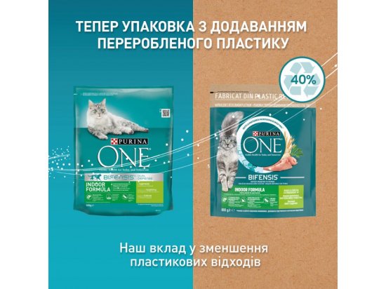 Фото - сухой корм Purina One (Пурина Ван) Sterilcat корм для стерилизованных котов ЛОСОСЬ И ПШЕНИЦА