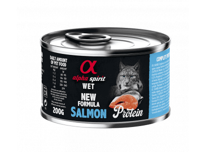 Фото - Alpha Spirit (Альфа Спіріт) Wet Salmon Protein повнораціонний вологий корм для котів ЛОСОСЬ вологий корм (консерви) Alpha Spirit (Альфа Спіріт) Wet Salmon Protein повнораціонний вологий корм для котів ЛОСОСЬ