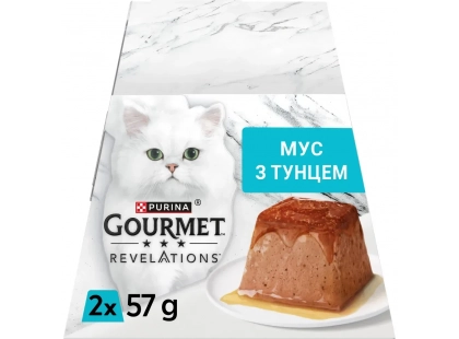 Фото 2 -  влажный корм (консервы) Gourmet Revelations Nuna влажный корм для кошек, мусс ТУНЕЦ