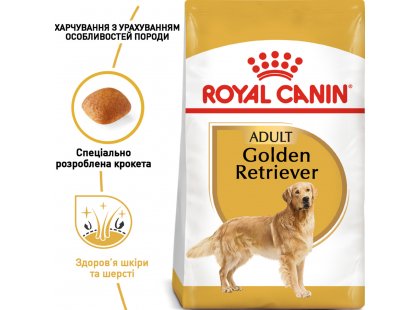 Фото - сухий корм Royal Canin GOLDEN RETRIEVER ADULT (ГОЛДЕН РЕТРІВЕР ЕДАЛТ) корм для собак від 15 місяців