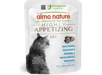 Фото - Almo Nature HFC Cat Highly Appetizing Mackerel влажный корм для кошек СКУМБРИЯ влажный корм (консервы) Almo Nature HFC Cat Highly Appetizing Mackerel влажный корм для кошек СКУМБРИЯ