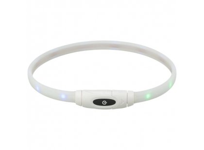 Фото 4 -  амуниция Trixie Flash Light Ring USB силиконовый светящийся ошейник для собак (12630)