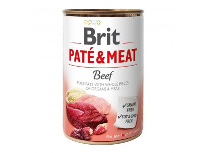 Фото - Brit Pate & Meat Dog Beef консерви для собак ЯЛОВИЧИНА В ПАШТЕТІ вологий корм (консерви) Brit Pate & Meat Dog Beef консерви для собак ЯЛОВИЧИНА В ПАШТЕТІ