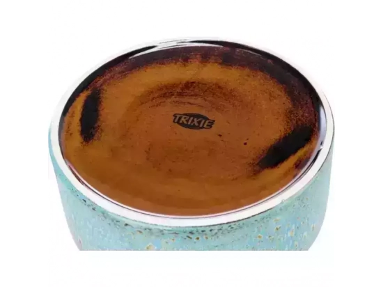 Фото - миски, напувалки, фонтани Trixie Ceramic Bowl керамічна миска неглибока, синій