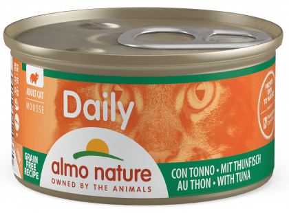 Фото - влажный корм (консервы) Almo Nature Daily MOUSSE TUNA консервы для кошек ТУНЕЦ, мусс