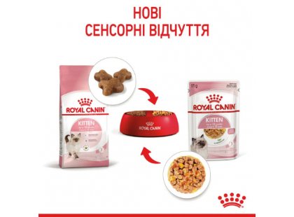 Фото 3 -  вологий корм (консерви) Royal Canin KITTEN INSTINCTIVE in JELLY вологий корм для кошенят у віці 4-12 місяців